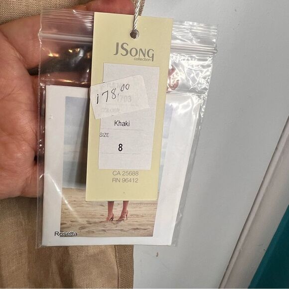 JSong collection linen embroidered new with tags high low - Picture 10 of 14